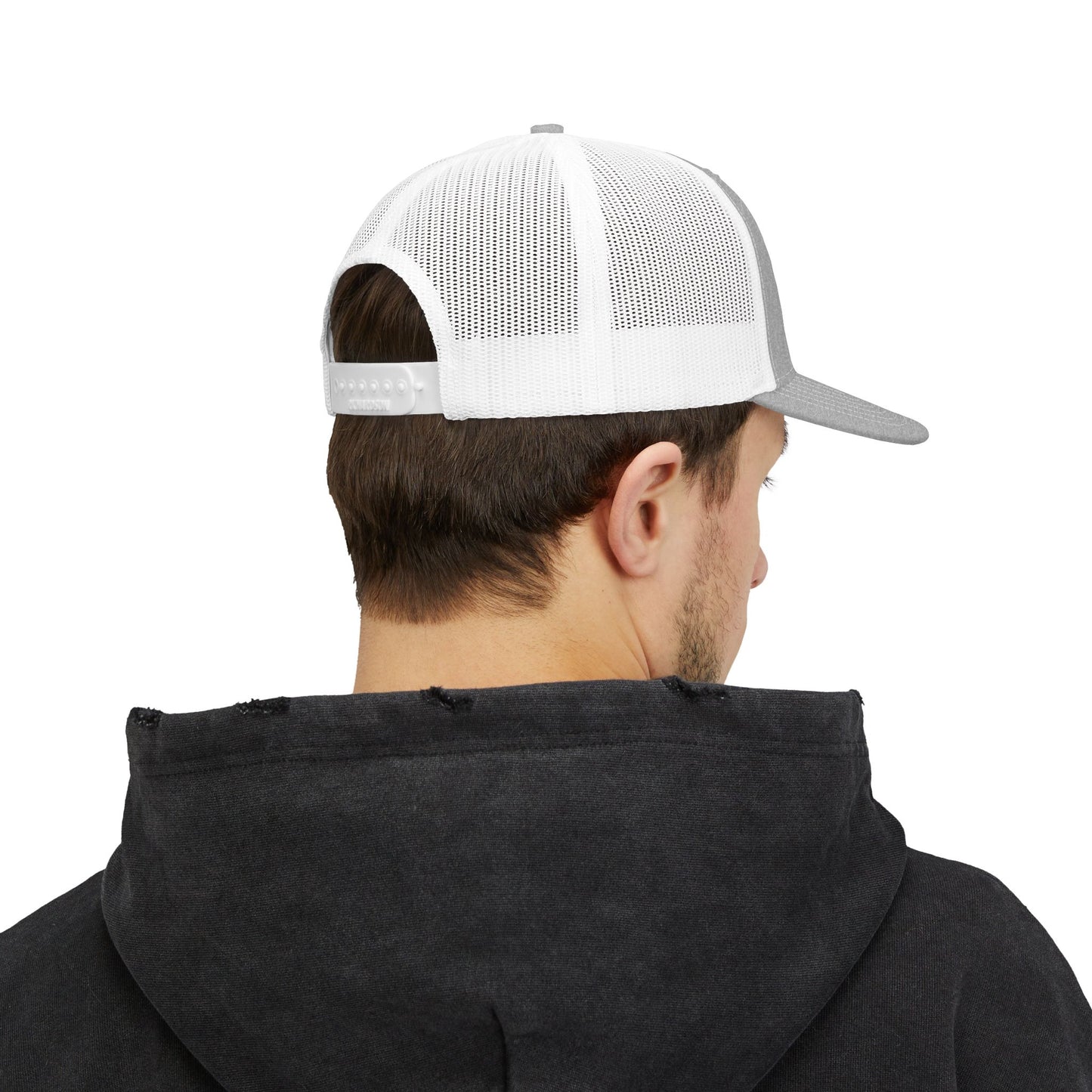 Snapback Trucker Cap (Embroidery) Black Font