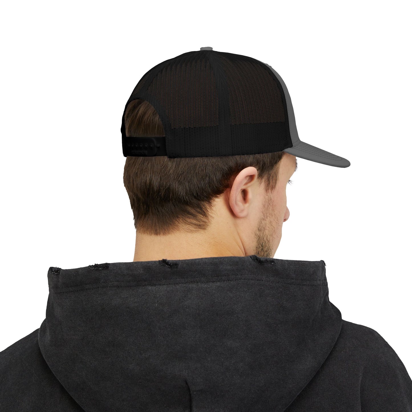 Snapback Trucker Cap (Embroidery) White Font