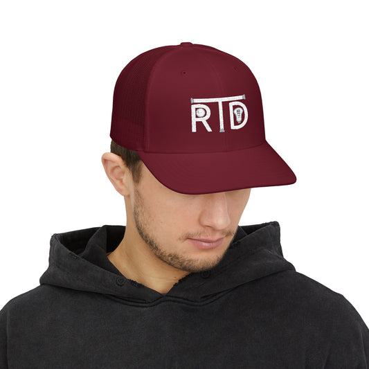 Snapback Trucker Cap (Embroidery) White Font