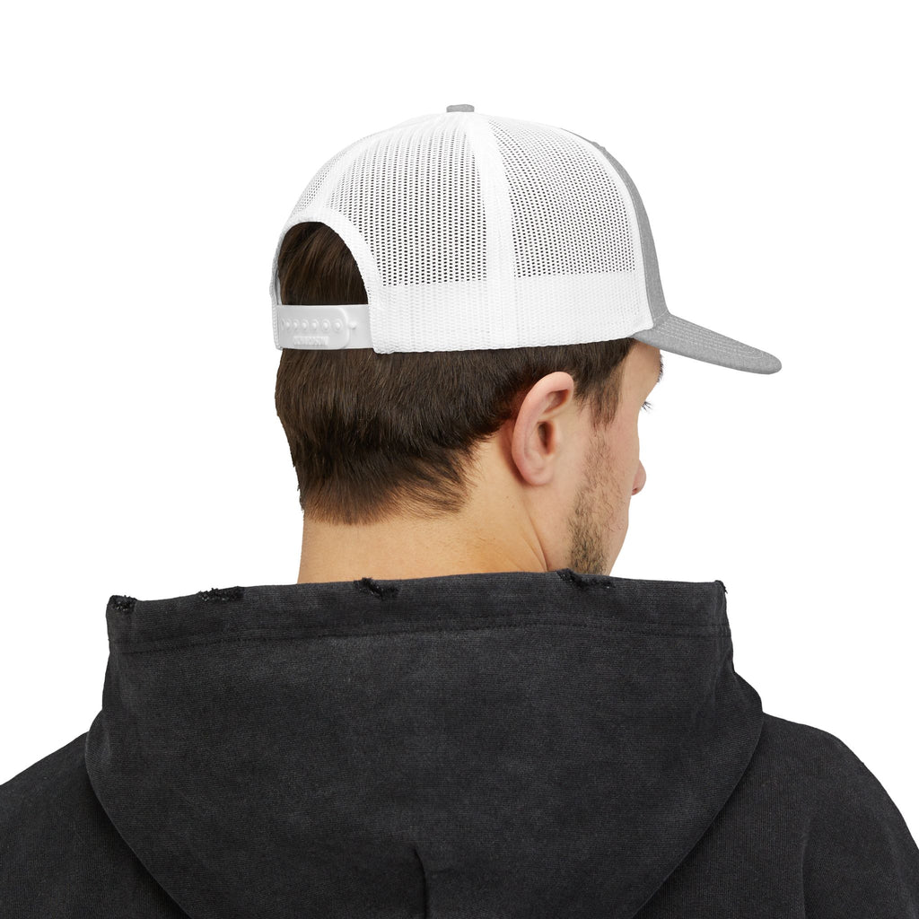 Snapback Trucker Cap (Embroidery) Black Font