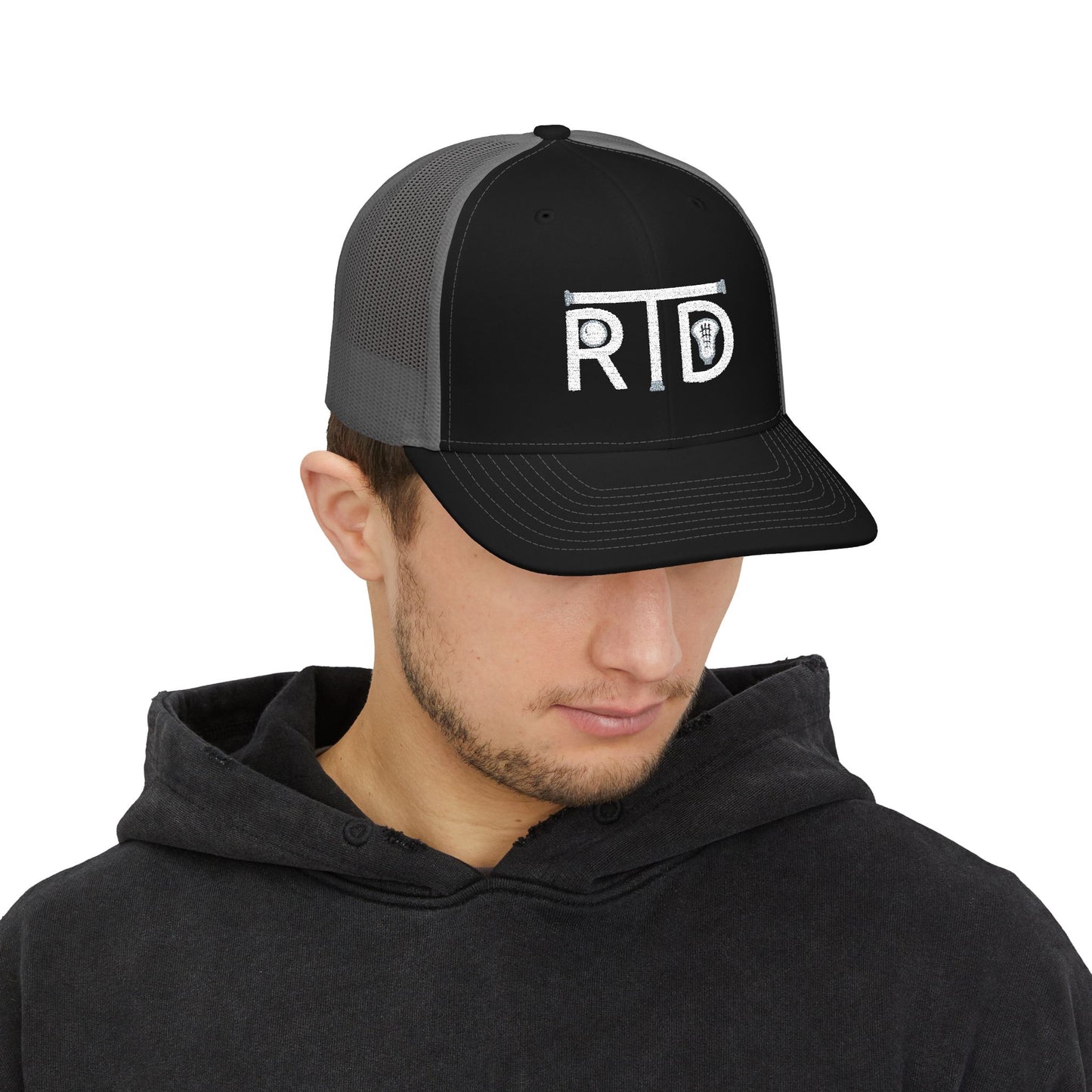 Snapback Trucker Cap (Embroidery) White Font