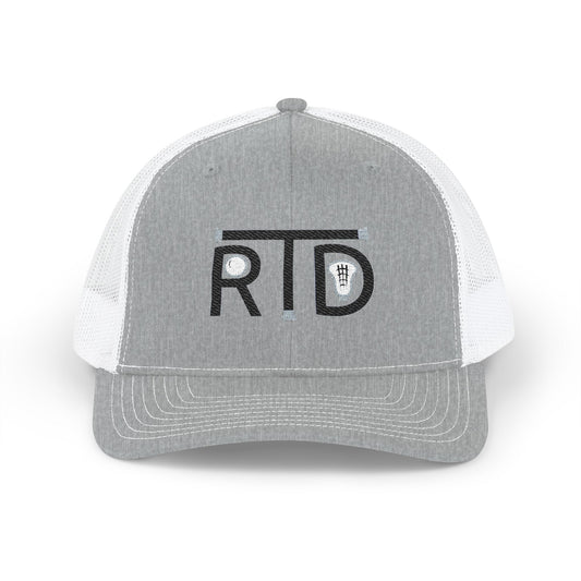 Snapback Trucker Cap (Embroidery) Black Font
