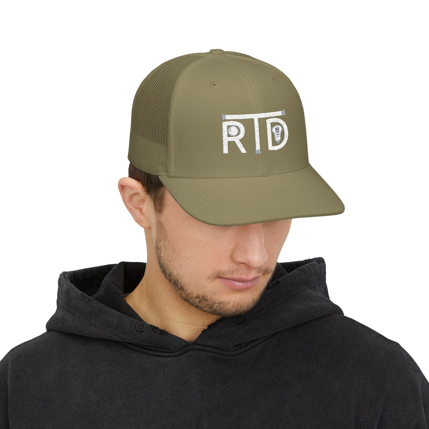 Snapback Trucker Cap (Embroidery) White Font