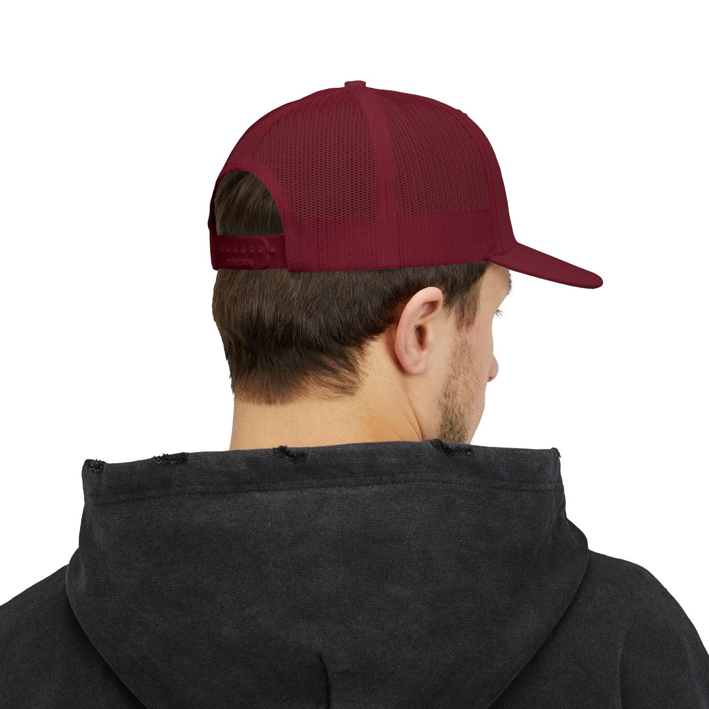 Snapback Trucker Cap (Embroidery) White Font