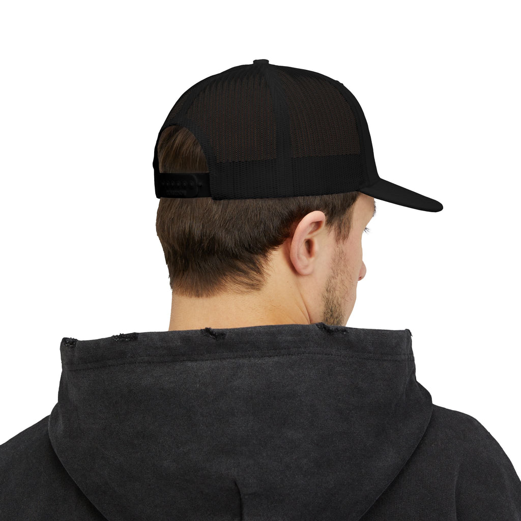Snapback Trucker Cap (Embroidery) White Font