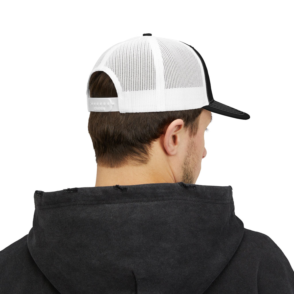 Snapback Trucker Cap (Embroidery) White Font